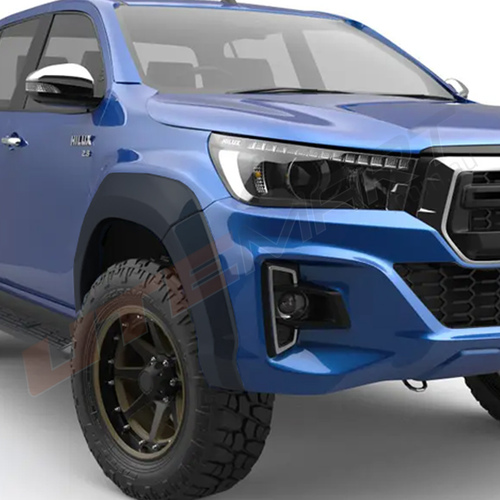 Hilux 09/2020 + flares EGR Front set Ultra Matte Black