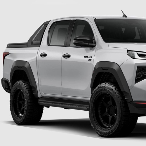 Hilux 2025 + Flares V34 Full Set Mate Black
