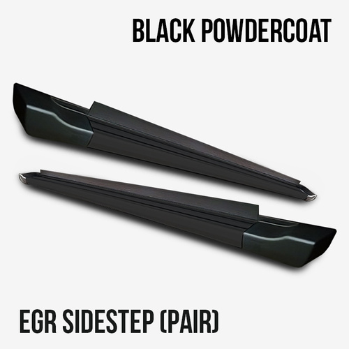 Hilux 2005-2011 Side steps EGR Auto Black Aluminium set
