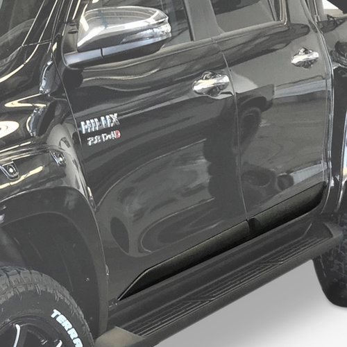 Hilux 10/2015-08/2018 Max Side Molding ABS Black Textured